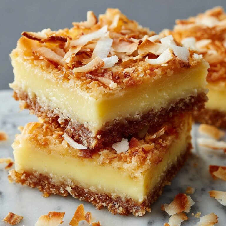 Buttery Coconut Bars Recipe