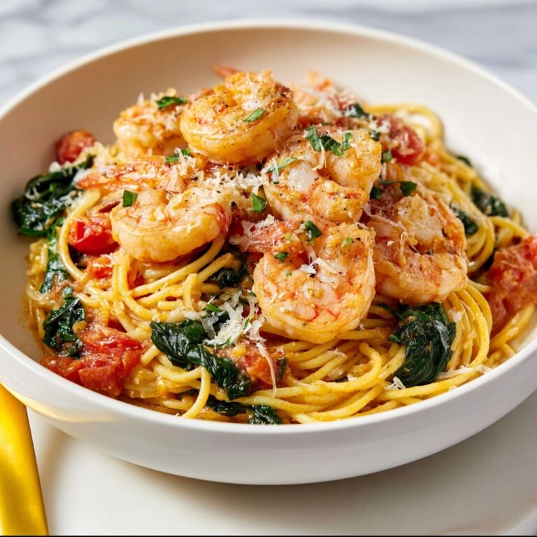 Lightened Creamy Cajun Shrimp Pasta Recipe