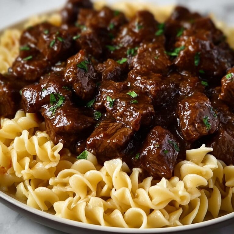 Crockpot Beef Tips & Noodles Recipe