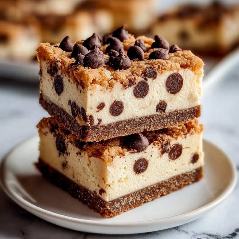 Keto Chocolate Chip Cookie Cheesecake Bars Recipe