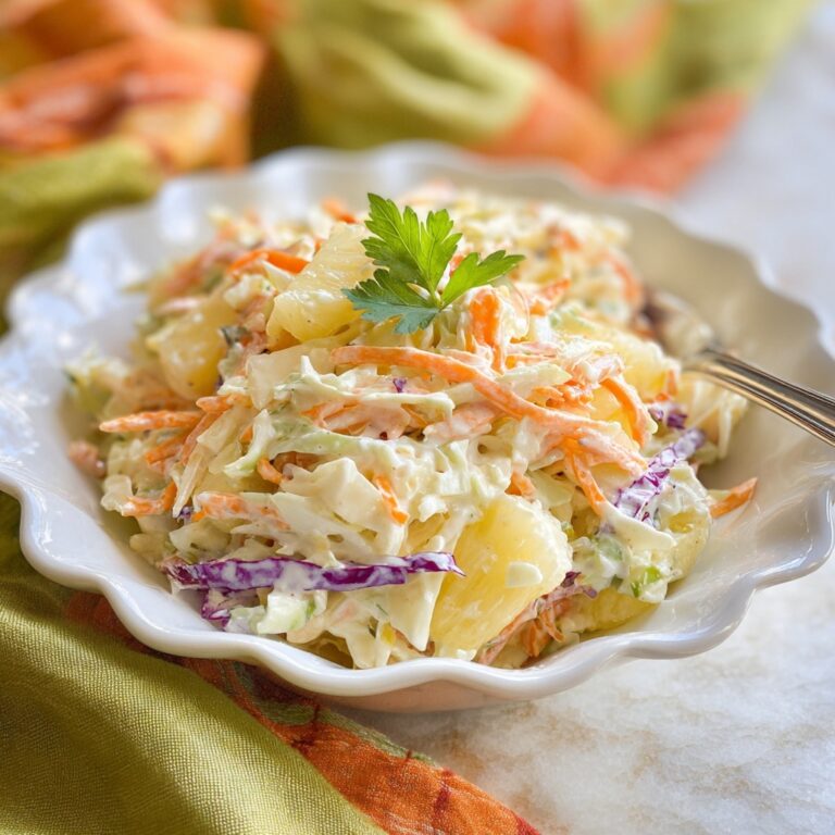 Hawaiian Pineapple Coleslaw Recipe
