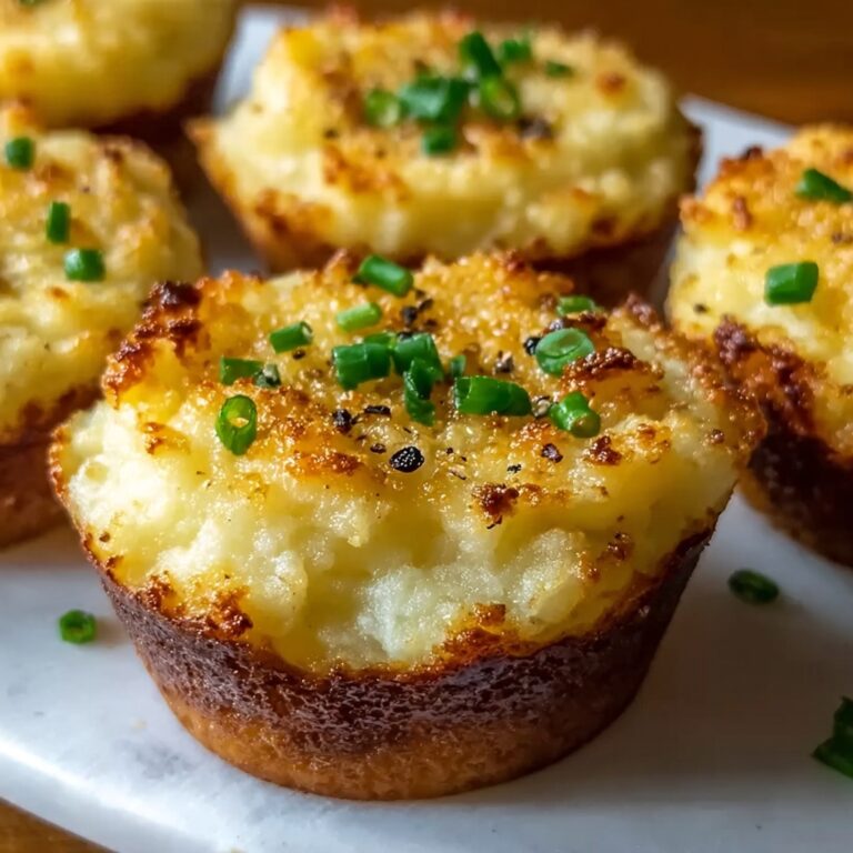 Garlic Parmesan Mashed Potato Cups Recipe