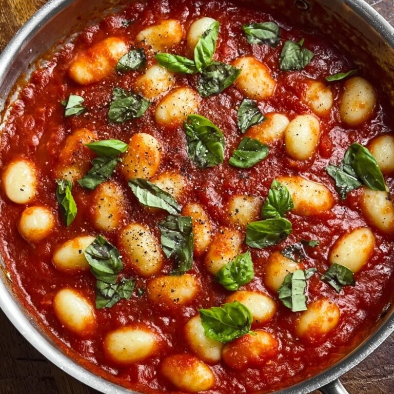 One Pot Tomato Gnocchi with Spinach Recipe