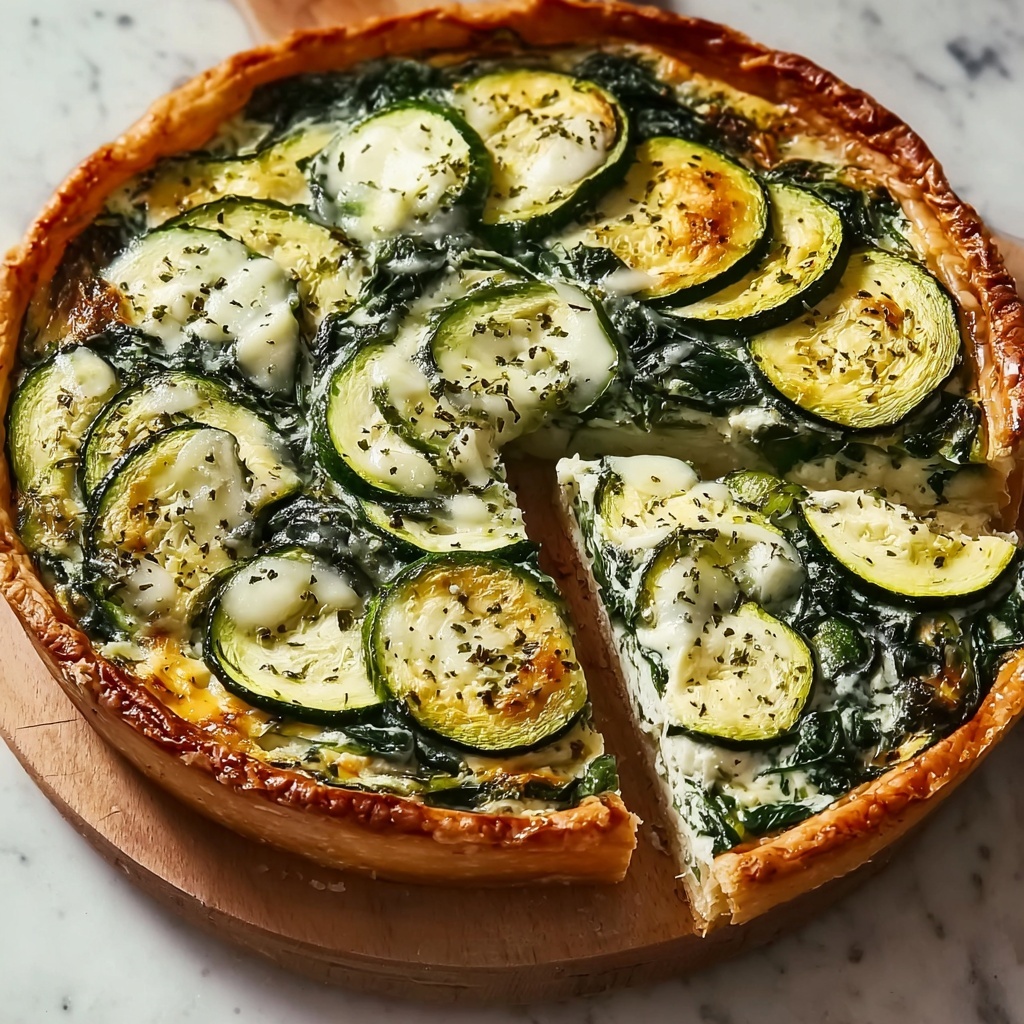 Zucchini and Spinach Pie Recipe - Recipe Image