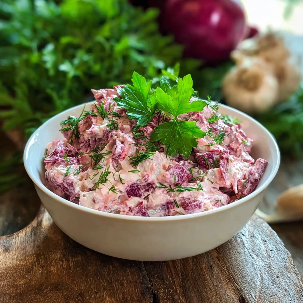 Creamy Beetroot Salad Recipe - Recipe Image