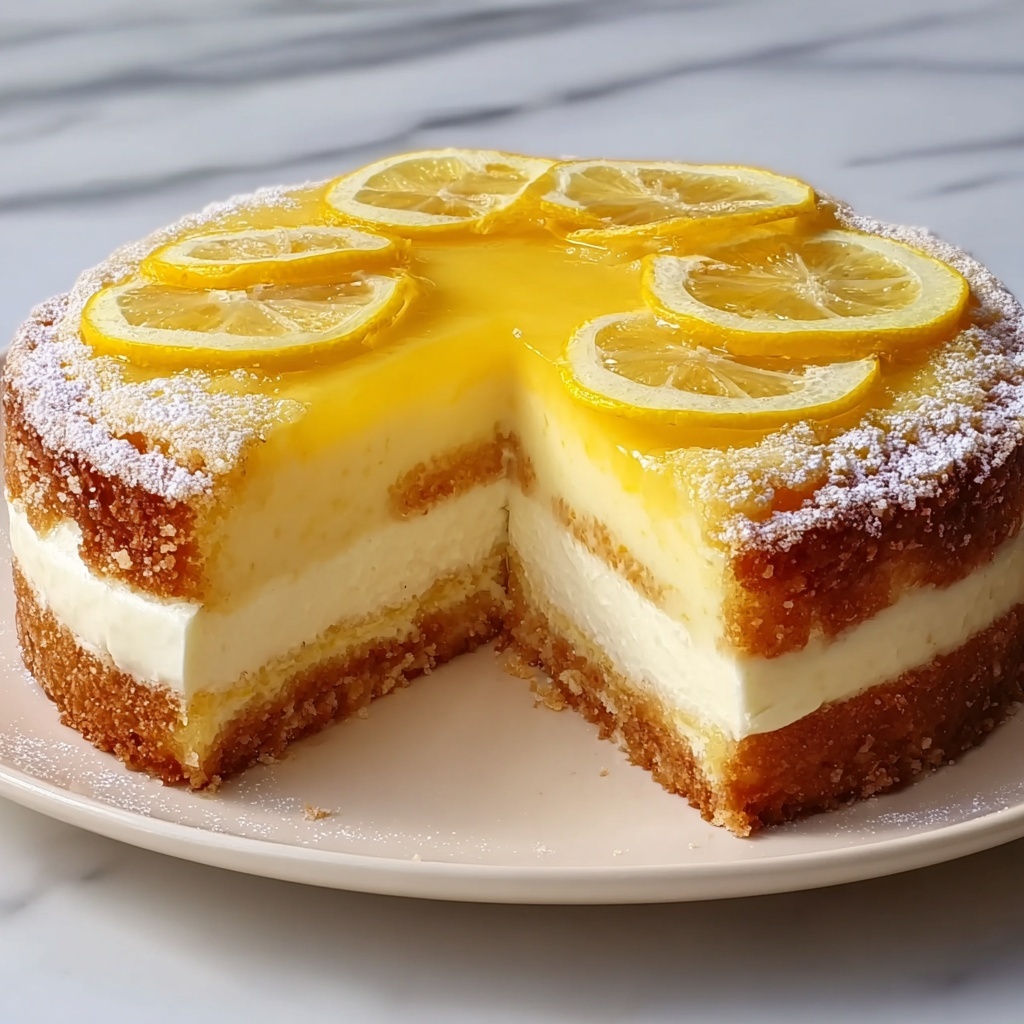 Torta della Nonna – Creamy Lemon Custard Cake Recipe - Recipe Image